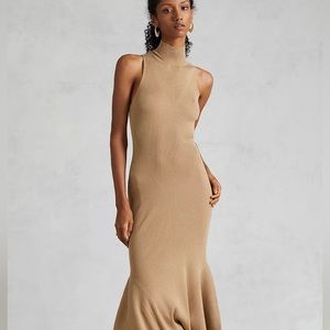 NWOT Anthropologie Mock Neck Midi Dress